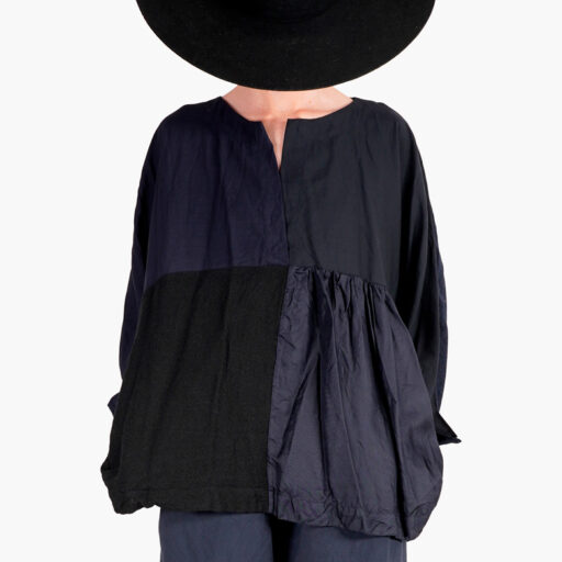 06. ca245a w ptc.lg.bl washed ricetta patchwork shirt